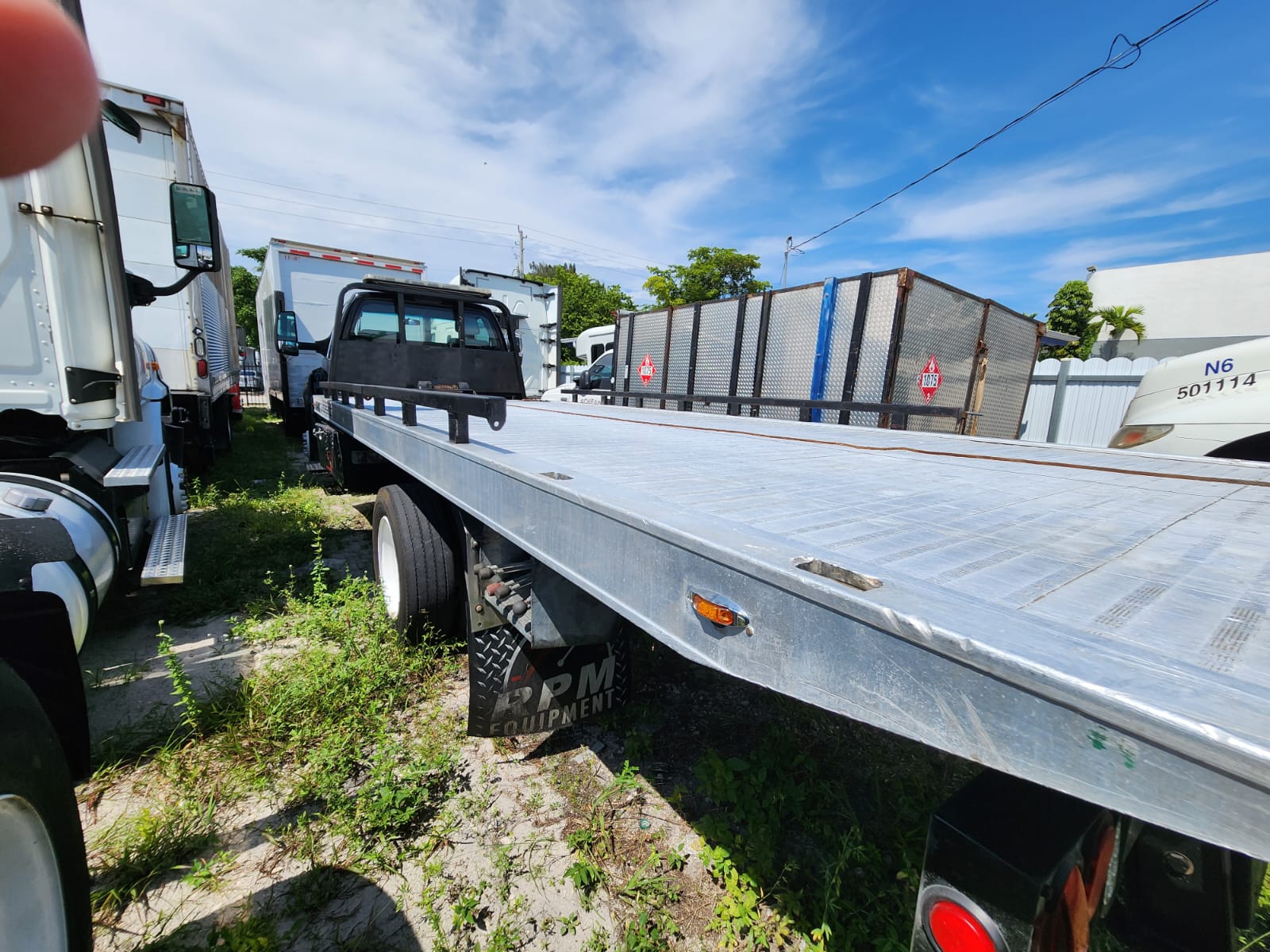 2017 FORD F650 XL 21 CHEVRON FLATBED TOW TRUCK 5