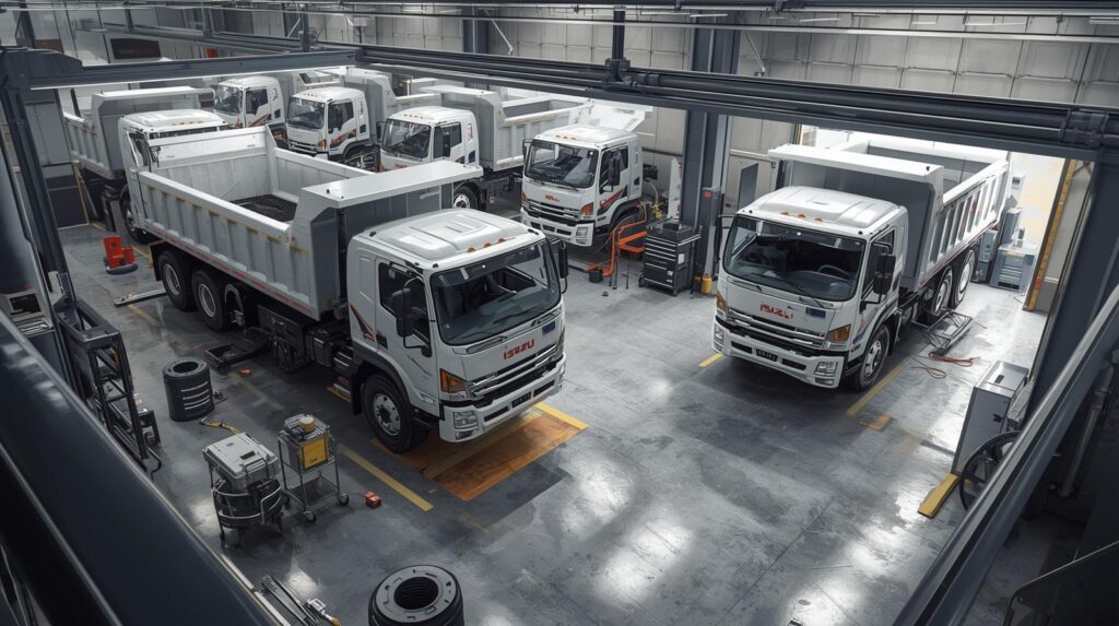Professional Isuzu dump truck service center in Florida