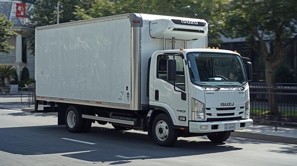 Versatile Isuzu box trucks for delivery Florida industries