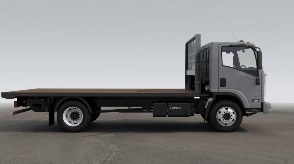 Non CDL Isuzu flatbed truck configuration