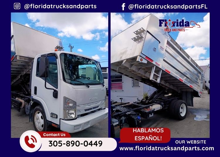 Isuzu NRR 14 Foot Aluminum Dump Body
