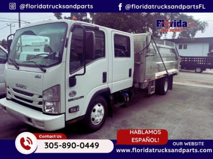 2019 Isuzu NPR HD crew cab diesel dump truck